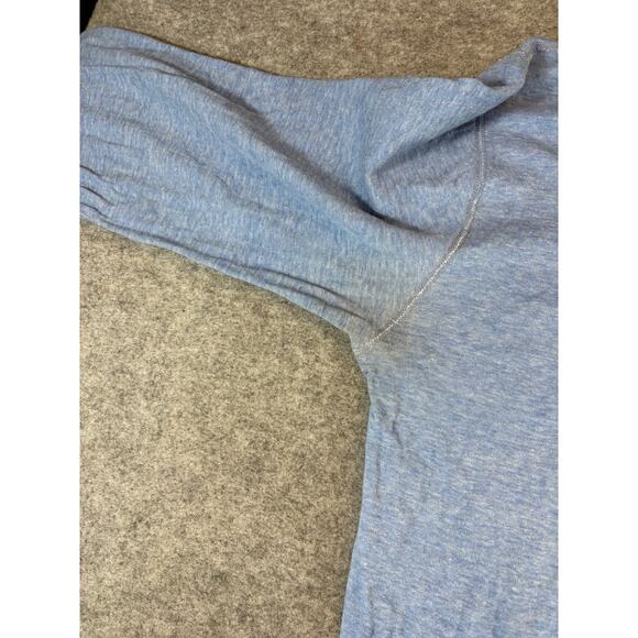 Vintage LL Bean Henley River Driver Shirt Mens Large Blue Thermal Baselayer USA - Picture 6 of 10